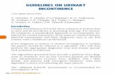 GUIDELINEs ON URINARY INCONTINENCE - Uroweb...This short text is based on the more comprehensive EAU guidelines (ISBN 978-90-79754-09-0), available to all members of the European Association