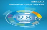 Annual Review 2017...Annual Review 2017 The renewable energy sector employed 9.8 million people, directly and indirectly, in 2016 1 – a 1.1% increase over 2015. Jobs in renewables,