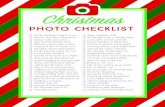 Christmas photo checklist. Photography tips and tricks....Title Christmas photo checklist. Photography tips and tricks. Author piplum Created Date 12/16/2010 9:51:27 PM