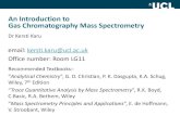 An Introduction to Gas Chromatography Mass Spectrometry Gas chromatography (GC) There are two types of GC :-• Gas-solid (adsorption) chromatography • Gas-liquid (partition) chromatography