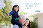 2018 RESPONSIBILITY HIGHLIGHTS REPORT - Amgen.de · 2019. 11. 28. · Amgen 2018 Responsibility Highlights Report 2 Amgen discovers, develops, manufactures and delivers life-changing