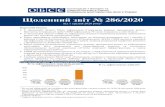 1 Щоденний звіт 286/2020 Daily Report_UKR.pdf · 2020. 12. 1. · - 1 - 1 Короткий виклад • У Донецькій області Місія зафіксувала