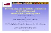 Performance and Reliability Comparison of Grid Connected ...tariq/arifphd.pdf9 Research Objectives • Investigate the grid connected wind turbine systems and failures of subsystems