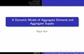 A Dynamic Model of Aggregate Demand and Aggregate Supply - Bilgin Bari … · 2018. 7. 17. · uctuates around its natural level. ˚re ects both how much marginal cost responds to