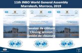 11th INBO World General Assembly Marrakesh, Morroco, 2019 de... · 2019. 10. 4. · 11th INBO World General Assembly Marrakesh, Morroco, 2019 Session de clôture Closing session Sesión