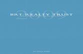 2009 RealTy TRusT - Annual report · 2016. 9. 28. · A NAtioNAl leAder iN Short-term reAl eStAte leNdiNg 2009 aNNual RepoRT. BRT R ealTy TRusT BRT Realty Trust is a real estate investment