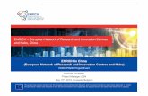 ENRICH –European Network of Research and Innovation Centres … · 2018. 5. 28. · ENRICH –European Network of Research and Innovation Centres and Hubs, China ENRICH in China