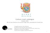 Culture crash catalogue - Gabby Malpasgabbymalpas.com/wp-content/uploads/2019/10/Gabby-Malpas...Culture crash catalogue October 2019 NB: all sizes listed are the actual image sizes,