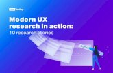 Modern UX research in action - UserTesting...Modern UX research in action: 10 research stories AR C 10 AR TORIES 2 Intro The customer journey is often more complex than simply visiting