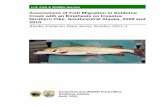 Assessment of Fish Migration in Soldotna Creek with an ......northern pike were observed leaving Soldotna Creek during these two periods (2009, N=2; 2010, N=1). Because only a few