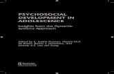 PSYCHOSOCIAL DEVELOPMENT IN ADOLESCENCE · 2019. 10. 30. · PSYCHOSOCIAL . DEVELOPMENT IN ADOLESCENCE. Insights from the Dynamic . Systems Approach. Edited by E. Saskia Kunnen, Naomi