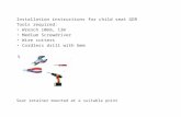 Installation instructions for child seat GDR.docx.docx · Web viewInstallation instructions for child seat GDRTools required:• Wrench 10mm, 13m• Medium Screwdriver• Wire cutters•