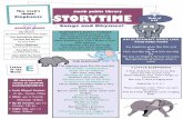 This week’s theme: Elephants STORYTIME · 2020. 6. 22. · Baby elephant. And elephants walk and feel so gay. They’re holding hands by holding tails. Week of 6/18 This week’s