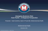 Managing Business Risk: Asia Pacific A Regional Perspectiveecrisponsor.org/Npresentations/ams1-2.pdf · 2019. 2. 16. · Summary Questions Presenter: Senior VP and GM, McDermott Asia