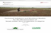 Technical Solutions and Business Models for the ...ricultural mechanization services. Each business model fits different conditions in terms of farming activities, financial and management