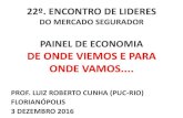 PAINEL DE ECONOMIA DE ONDE VIEMOS E PARA ......22º. ENCONTRO DE LIDERES DO MERCADO SEGURADOR PAINEL DE ECONOMIA DE ONDE VIEMOS E PARA ONDE VAMOS.... PROF. LUIZ ROBERTO CUNHA (PUC-RIO)