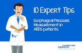 10 Expert Tips - Hamilton Medicalc3b...10 Expert Tips: Esophageal Pressure Measurement in ARDS patients Page 11 Tip 5 Use recruitment maneuver to reach the upper limit of transpulmonary