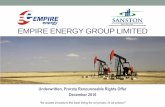 EMPIRE ENERGY GROUP LIMITED · 2020. 5. 20. · 2 Disclaimer & Confidentiality This presentation has been prepared by Empire Energy Group Limited (“Empire” or the “Company”).