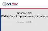 Session 12: EGRA Data Preparation and Analysis...November 12, 2015 Session 12: EGRA Data Preparation and Analysis Outline of Presentation This presentation will cover the following