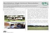 Northlakes High School Community Newsletter...adventures, and will be taking the majority of Mr Glachan’s classes, as well as 9WH and 10WT PDHPE for the remainder of the year. Also,