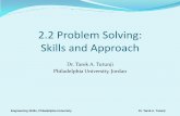 2.2 Problem Solving: Skills and Approach · 2013. 11. 6. · Engineering Skills, Philadelphia University Dr. Tarek A. Tutunji Problem Solving Skills Knowledge. Gained during engineering
