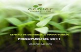 presupuesto 2011 valido con formato A4 · 2011. 5. 3. · Gastos 2011 – Gastos de personal, según programa. CONCEPTO DE GASTO PRODER II EJE LEADER EJE 4 DEL F.E.P. COOPERACIÓN