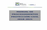 MANUAL DE PROCEDIMIENTOS PROTECCIÓN CIVIL 2018-2021sanandrestuxtla.gob.mx/pdf/manual de operaciones... · 2020. 10. 27. · Manual de procedimientos 2018 – 2021 Versión 1.0 Vigencia
