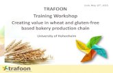 Cork, May 15 TRAFOON Training Workshop...TRAFOON Training Workshop Creating value in wheat and gluten-free based bakery production chain Cork, May 15th, 2015 University of HohenheimUniversity