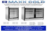 Glass Door Merchandiser Refrigeration and Freezer Présentoir …wwgtotaline.ca/images/uploads/equipment/MXM1_12_16_23_MXM2… · refrigerador y congelador exhibidor puerta de cristal.