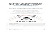 Advances in Carrier Aggregation and Multi- User MIMO for LTE … · 2013. 1. 18. · Advances in Carrier Aggregation and Multi- User MIMO for LTE-Advanced: Outcomes from SAMURAI project