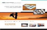 COYOTE SPLICE TRAYS AND LITE-GRIP A CCESSORIES · PDF file Short Splice Trays & Closures COYOTE RUNT COYOTE ONE COYOTE Expanded RUNT COYOTE In-Line RUNT COYOTE Terminal (Single Chamber)