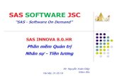 SAS SOFTWARE JSC - phanmemketoan.netphanmemketoan.net/./.../09._SAS_SAS_INNOVA_8.0_HR.pdf · SAS – Nhân sự .Tiền lương SAS INNOVA 8.0 HR – Ưu việt-Quản trị đầy