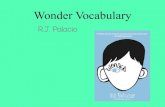 Wonder Part Six Vocabulary - Hood Grade 5hoodgrade5.weebly.com/uploads/1/2/8/4/128460250/wonder... · 2020. 5. 11. · "A beautiful, funny and sometimes sob-making story of quiet