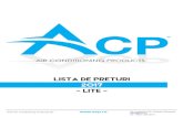 LISTA DE PRETURI 2017 - LITE preturi produse ACP - gama LITE.pdf · LISTA DE PRETURI 2017 - LITE - AIR CONDITIONING PRODUCTS ACP Air Conditioning Products Srl Str. Ardealului 9C,