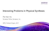 Interesting Problems in Physical SynthesisGPU vs. FPGA •Applications GPU Strengths FPGA Strengths Fully parallelized: same control for all data (SIMD) More complex control Double,