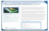 Quanta-Ray Nd:YAG Laser Family · Quanta-Ray Lab Series Specifications The Quanta-Ray® Lab series represent the intermediate range of oscillator-only lasers with output energies