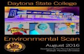 Environmental Scan - Daytona State College · The environmental scan is organized around five major areas of influence: demographics, economics, politics, technology and environmentalism.