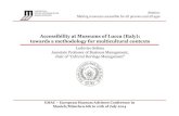 Accessibility at Museums of Lucca(Italy): towards a ... ... Accessibility at Museums of Lucca(Italy): towards a methodology for multicultural contexts EMAC –European Museum Advisors