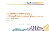 Pumped Storage Hydropower FAST Commissioning Technical … · commissioning challenges facing the PSH industry and reduce PSH project and commissioning timelines. The project’s