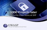 Security Code Scans at SAP · 2020. 1. 17. · Security Code Scans at SAP Overview •Started rollout in June 2010 •Centrally guided by a project team –Definition of Security