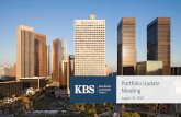 Portfolio Update Meeting - KBS · 2020. 8. 20. · Portfolio Update Meeting August 20, 2020. WWW. KBS.COM The information contained herein should be read in conjunction with, and