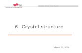 6. Crystal structurelampx.tugraz.at/~hadley/ss1/lectures18/mar22.pdf · 2018. 4. 5. · Miller indices: Crystal planes ( ) specific plane { } family of equivalent planes always use
