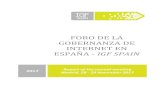 FORO DE LA GOBERNANZA DE INTERNET EN ESPAÑA ......Internet. It draws inspiration from the Internet Governance Forum (IGF), established by the United Nations Secretary-General in 2006.