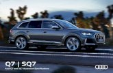 Q7 | SQ7€¦ · Q7 Q7 45 TDI quattro Q7 50 TDI quattro Q7 50 TDI quattro S line Q7 55 TFSI quattro S line SQ7 TDI ... gear shifting; features acoustic signals with virtual lane display