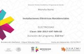 Instalaciones Eléctricas Residenciales...Morelia Norte Instalaciones Eléctricas Residenciales ELECTRICIDAD Clave: 04E-2017-EXT-MN-02 Duración del programa: 210 hrs” Nombre del