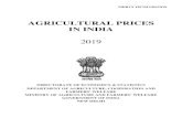 AGRICULTURAL PRICES IN INDIA Prices in...[iii] CONTENTS STATISTICAL TABLES Table No. Subject Page No. 1. Index Numbers of WPI and CPI 1.1 All India Index Number of Wholesale Prices
