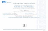 Certificate of Approval · 2021. 1. 8. · ISO 9001 – 22 February 1994 Certificate identity number: 10104306 Approval number(s): ISO 9001 – 0003426-001 The scope of this approval