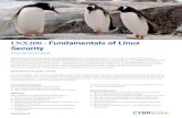 LNX200 - Fundamentals of Linux Security · 2020. 7. 27. · Security Course Overview Fundamentals of Linux Security for System Administrators teaches students basic Linux command
