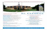 Church of S . C · TOM MISCH by the Gabriel family SUNDAY, DECEMBER 13, 2020 8AM PEOPLE OF THE PARISH OF ST CLEMENT the date. JEROME POWER by the Devlin family MICHAEL QUEENAN by
