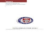 SYLLABUS FOR ECE Syllabus.pdf[SYLLABUS FOR ECE] UNIVERSITY OF JAMMU FOR EXAMINATIONS TO BE HELD IN DECEMBER 2010 ONWARDS CLASS : B.E. IST SEMESTER BRANCH: COMMON TO ALL COURSE TITLE:
